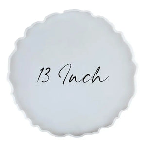 13 Inch Irregular Round Nikah Plaque Tray DIY Resin Silicon Mold