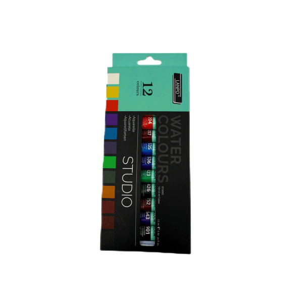 Lanpo Studio Water Colours – 12 Shades Set