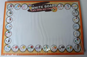 WHITE BOARD, LEARNING ACTIVETY FOR KIDS WITH FREE ERASEABLE MARKER + ERASER
