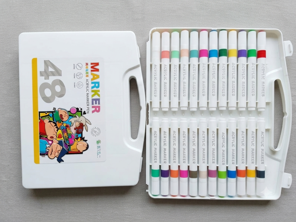 Ziizo Acrylic Marker Pen 36 , 48 Color Set