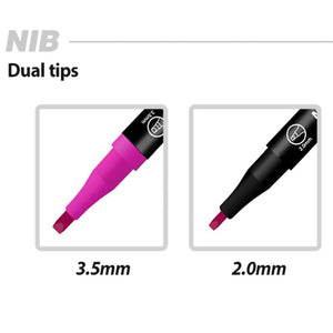 Mungyo Twin Calligraphy Pen Bright Series Set of 6