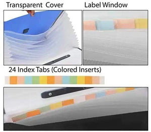 Portfolio Expanding File Folder A4 Size for Drawing Artist Architect Document Lock Storage Bag Legal Size/A4 Size 15 x 10 x 2 inches