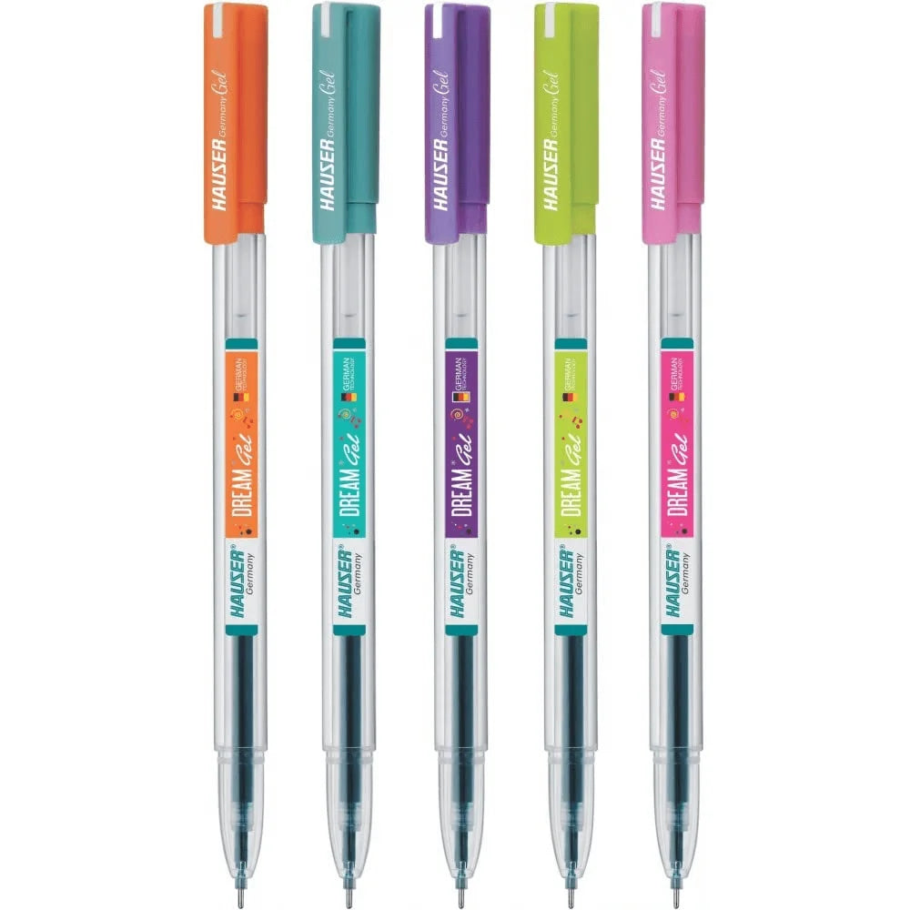 Hauser Gel Pen Neon Color 5 Pcs Set