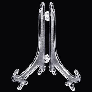 4/6/10 Inches Plastic Easels Plate Holder Picture Frames Photo Book Pedestal Holder Portable Display Stand Stander