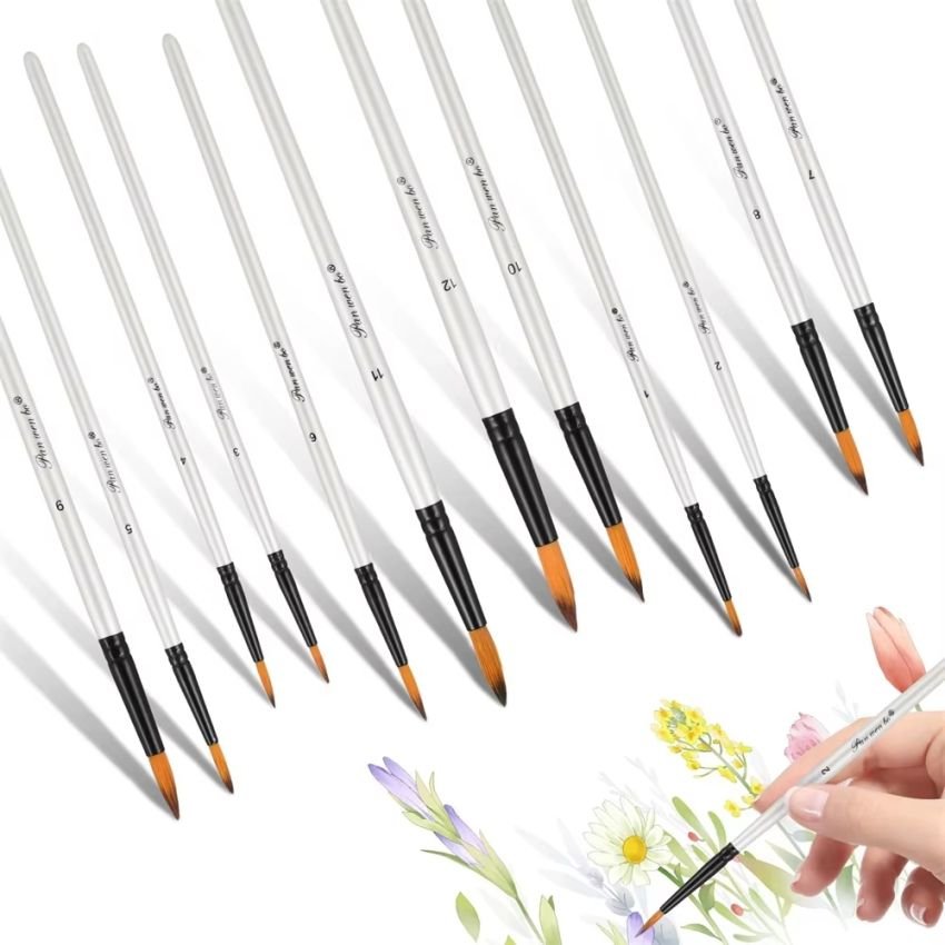 Giorgione Nylon Artist Round Paint Brushes set