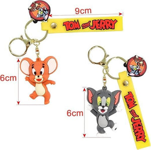 Tom & Jerry keychain for kids. Perfect for school bags, car keys & birthday gifts.