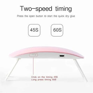 SUNmini Portable 6W Mini UV Lamp 60/120s Timer UV Resin 6 LED Curing Light USB Charge for Resin Art | Nail Art