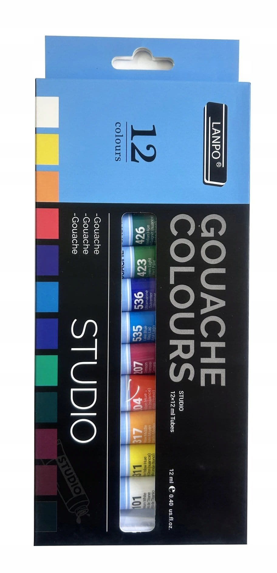 Lanpo Gouache Colours Set of 12
