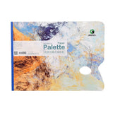 Maries g83514 paper palette with thumb hole 297 * 400 mm for gouache, oil and acrylic colours - white