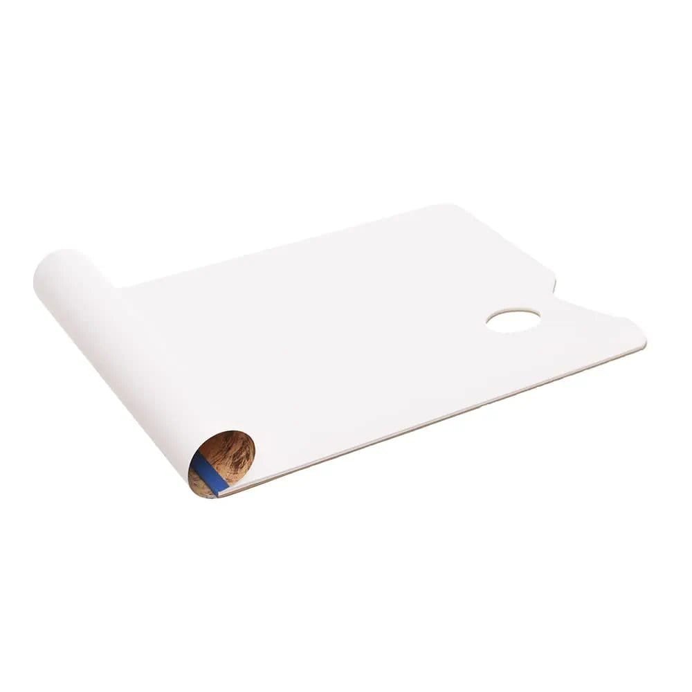 Maries g83514 paper palette with thumb hole 297 * 400 mm for gouache, oil and acrylic colours - white