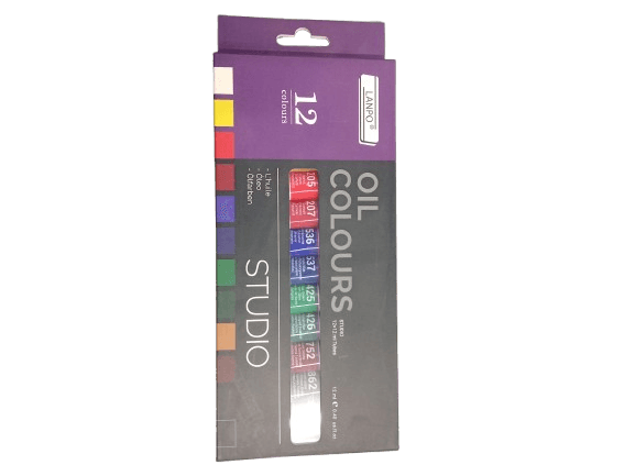 Lanpo Studio Oil Colours – 12 Colour Set