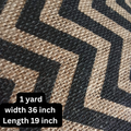 Jute Pattern Cloth Fabric – Decorative Natural Jute Material 1 yard