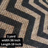 Jute Pattern Cloth Fabric – Decorative Natural Jute Material 1 yard