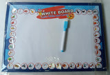 WHITE BOARD, LEARNING ACTIVETY FOR KIDS WITH FREE ERASEABLE MARKER + ERASER