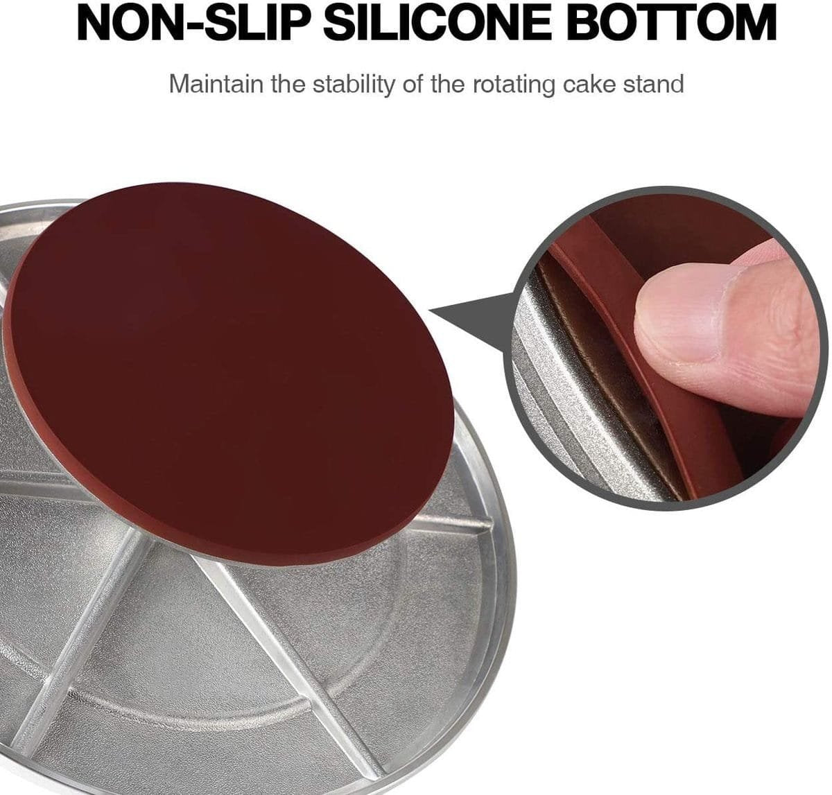 Cake Turntable Set – Smooth 360° Rotation for Perfect Decorating