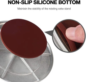 Cake Turntable Set – Smooth 360° Rotation for Perfect Decorating