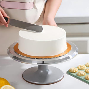 Cake Turntable Set – Smooth 360° Rotation for Perfect Decorating