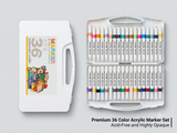 Ziizo Acrylic Marker Pen 36 , 48 Color Set