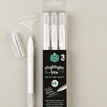 Keep Smiling 0.6mm White Highlight Pen Set (Pack of 3)
