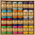 Jute Twine String,, 2mm 3-Ply, Natural, Multi-Colour, 10m, for Gift Wrapping, DIY Crafts, Floristry, and Wedding Decorations