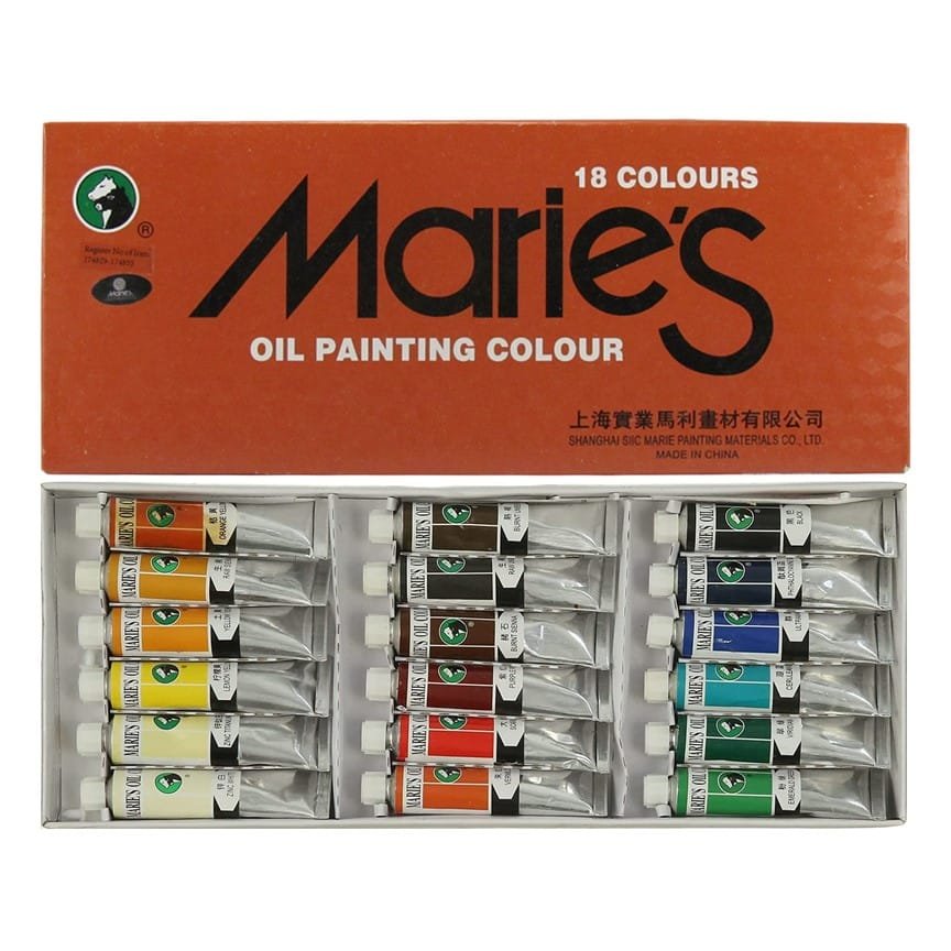 Marie’s Oil Color 12mL 12/18/24 Colors Pack