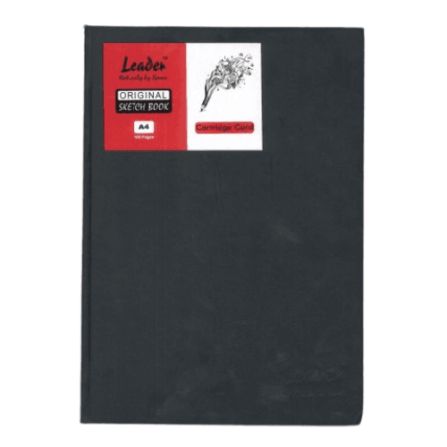 A4 Leader 100 Pages Cartridge Paper Hard Bind Sketch Book
