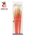 Paint Brushes Set of 6 – Round Brushes for Acrylic Painting