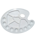 Keep Smiling Color Mixing Palette oval , 8.5",11"14 Holes