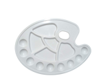 Keep Smiling Color Mixing Palette oval , 8.5",11"14 Holes