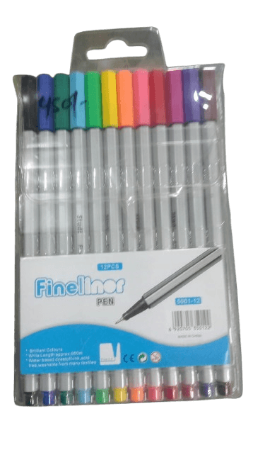 Fineliner Pen 12 pc: Precision Artistry Collection