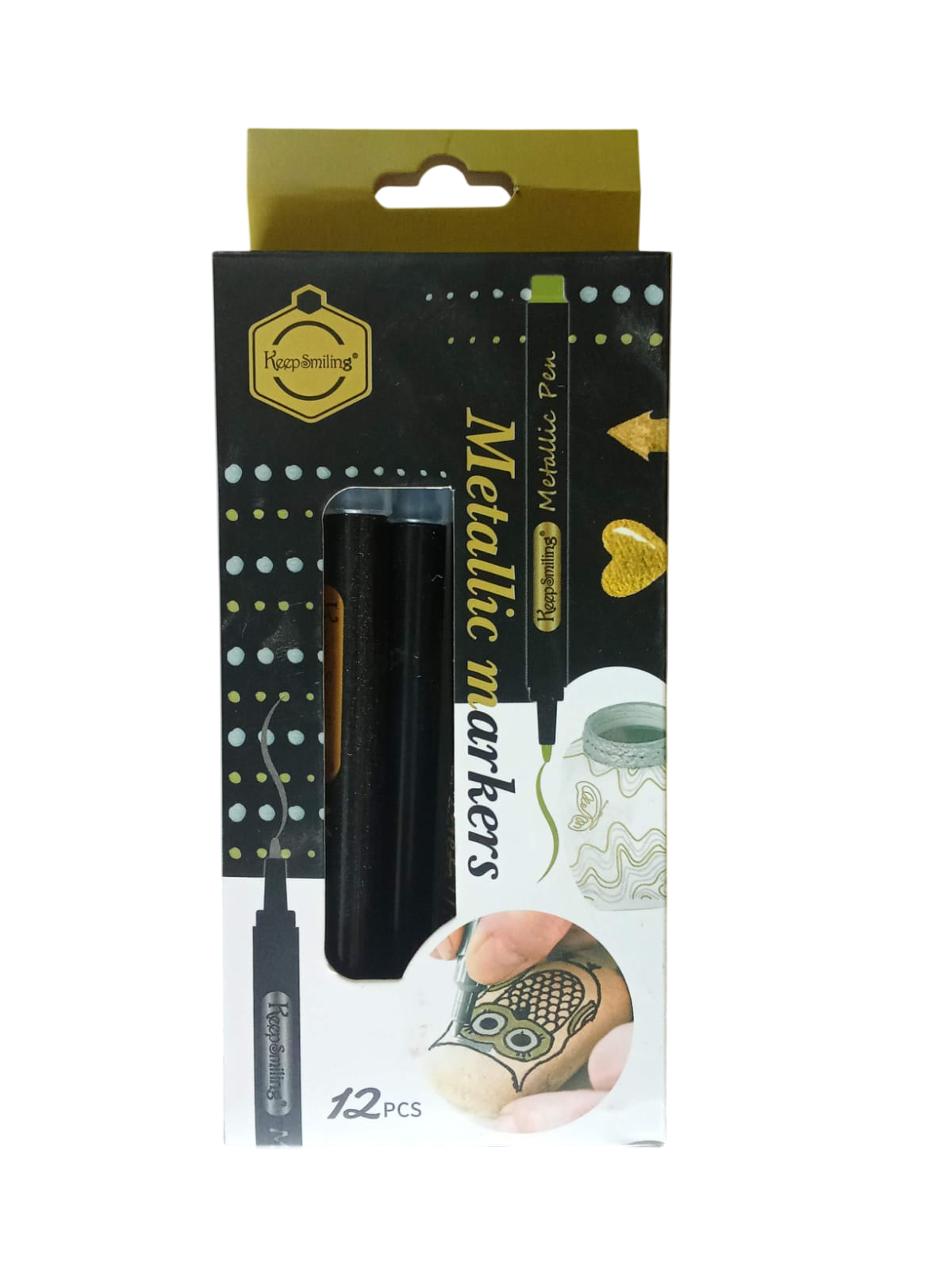 Keepsmiling Metallic Marker Golden 1 pc