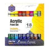 Keep Smiling Acrylic Paint Set – 30ml Tubes | Non-Toxic, Fast-Drying Artist Colors for Canvas | 6, 12, 18, 24 & 36 Shades