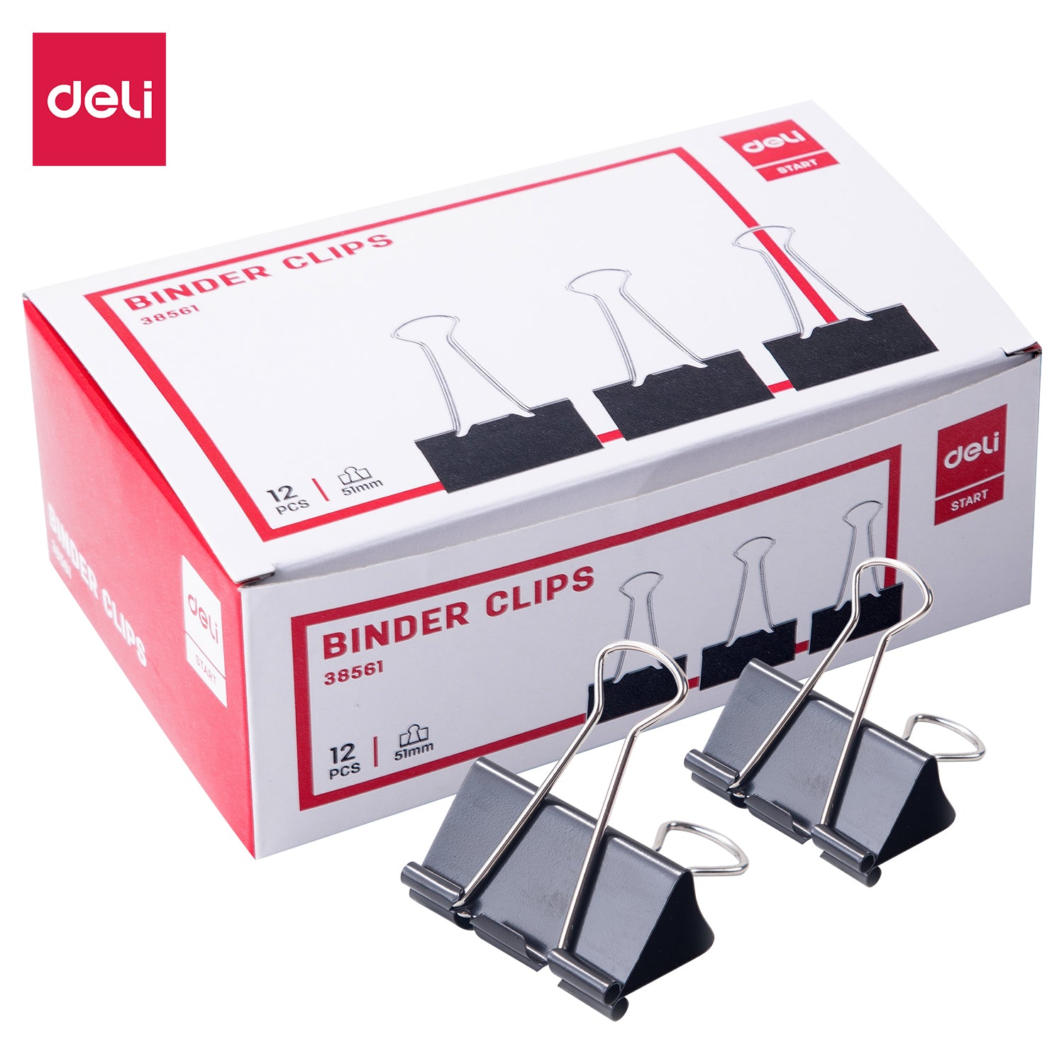Deli-E38561 Effortless Binder Clip 1 pc