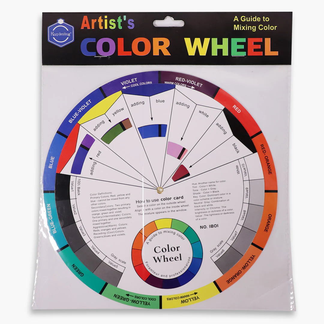 Keep Smiling Artist Color Wheel large