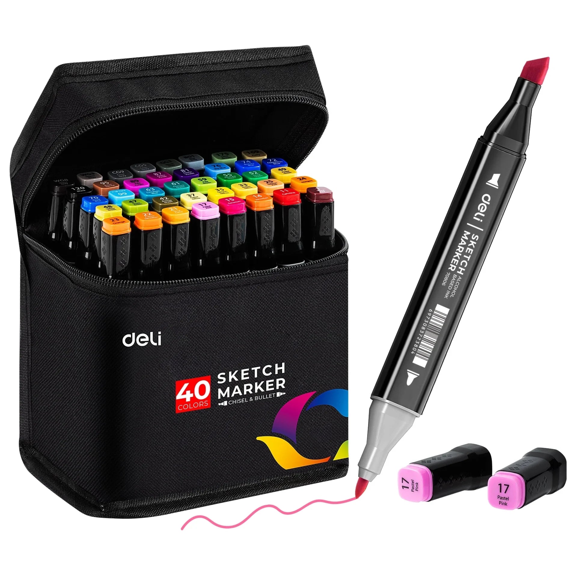 Deli  Tip Alcohol Art Markers, Permanent