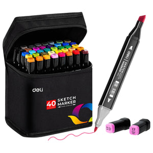 Deli  Tip Alcohol Art Markers, Permanent