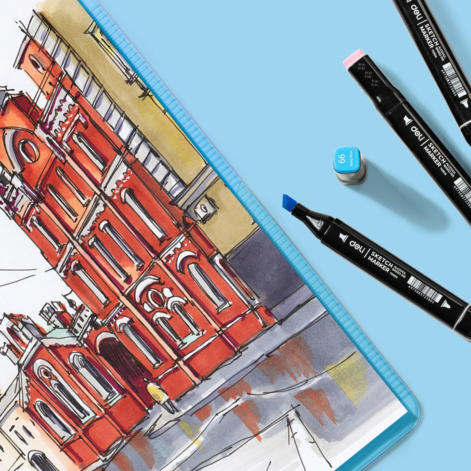Deli  Tip Alcohol Art Markers, Permanent