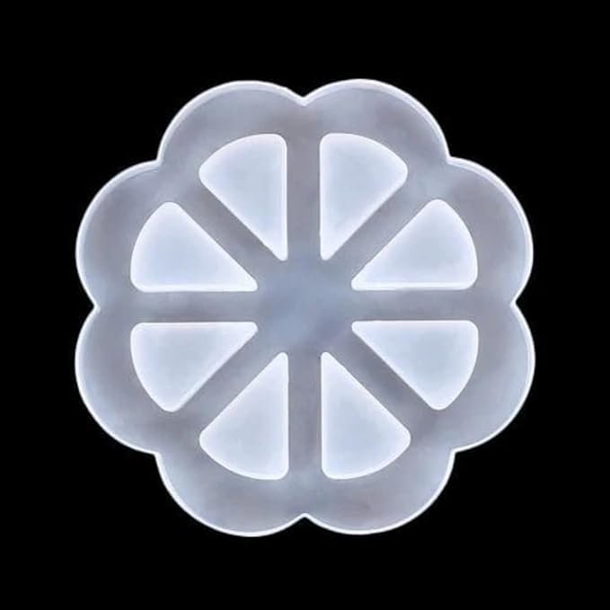 Flower Coaster Silicone Mold – Epoxy Resin Mold for Crafts