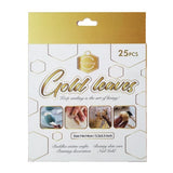 Keep Smiling Gold / Silver  Leaves 25 Pc
