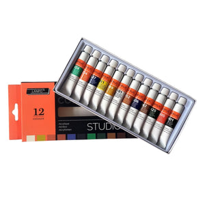 Lanpo Acrylic Paint Set 12 Colors