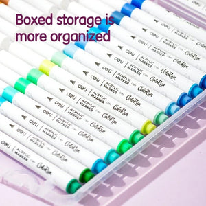 Deli Acrylic Marker Single Tip Pen Set
