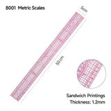 Kearing Transparent Metric Straight Ruler Pattern Making Cutting Rulers Sewing Tailor Yardstick Patchwork Accessories
