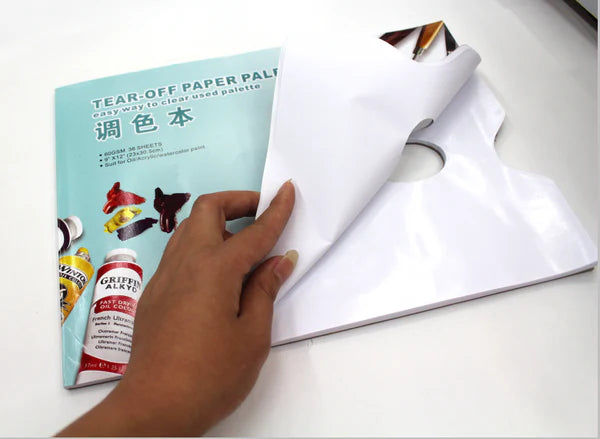 Tear-Off Paper Palette | Disposable Mixing Pad for Acrylic & Oil Paints