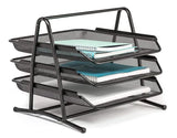 Heavy metal 3 Tier Metal Mesh File Tray Document, Paper, Files, Letters, folders Holder Desk Organizer