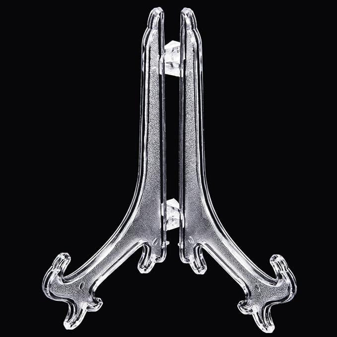 4/6/10 Inches Plastic Easels Plate Holder Picture Frames Photo Book Pedestal Holder Portable Display Stand Stander