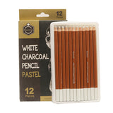 Keep Smiling White Charcoal Pastel Pencils- 1 Pc
