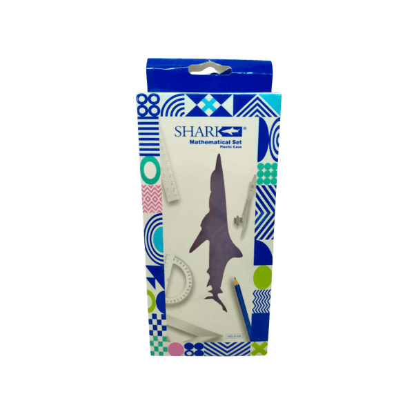 Shark Geometry Box With Plastic Case