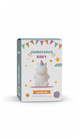 Kids Night Light – Rhinoceros Baby LED Lamp | Soft Silicone Color-Changing Nursery Light | Baby Bedroom & Gift Toy (ZH-125) (Rhinoceros)