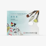 Tear-Off Paper Palette | Disposable Mixing Pad for Acrylic & Oil Paints