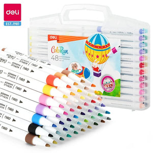 Deli Acrylic Marker Single Tip Pen Set